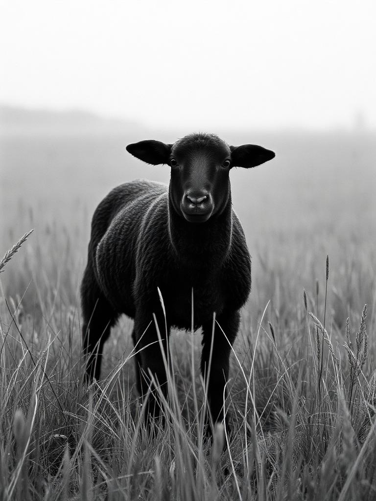 Fig. B — Standing in the open field